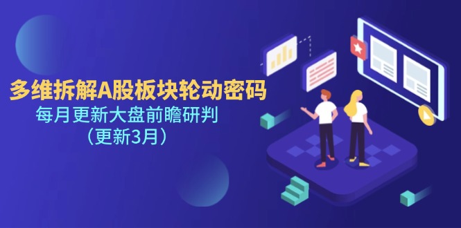 （14213期）多维拆解A股板块轮动密码，每月更新大盘前瞻研判（更新3月）-富吧资源站